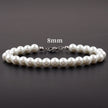 Pulseira Masculina Basic de Pérola Branca - 4/6/8/10mm